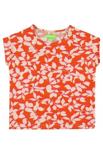 Fien Top Lazy Leaves Orange