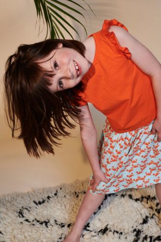 Eline Top Red Orange