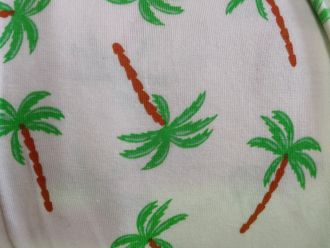Fabric Printed Jersey Palm Trees