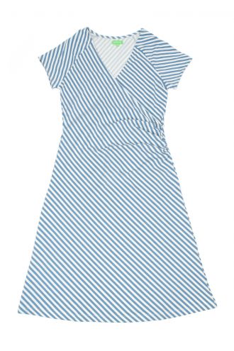 Martha Dress Diagonal Stripes
