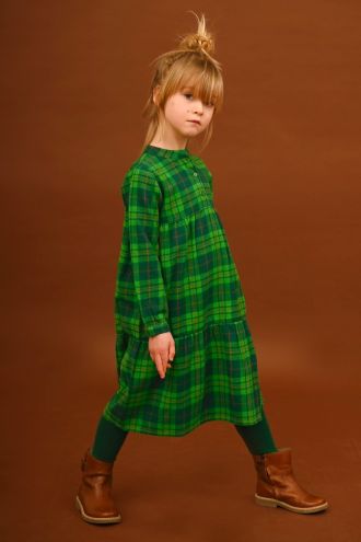 Fabric Flannel Green Tartan
