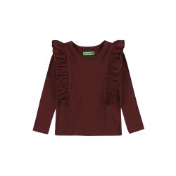 T-shirt Lange Mouwen Charlotte Bordeauxrood
