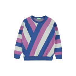 Colourblock-Trui Stan Dauwblauw