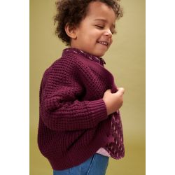 Nadia Cardigan Grape Wine