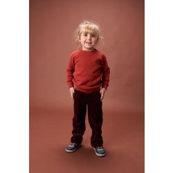 Broek Leon Bordeauxrood
