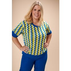 Topje Elena Blue Waves