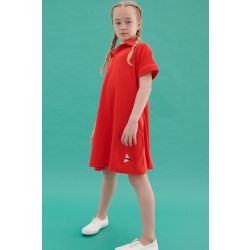 Frida Polo dress Poppy Red