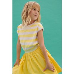 Bella Top Lavender Stripes